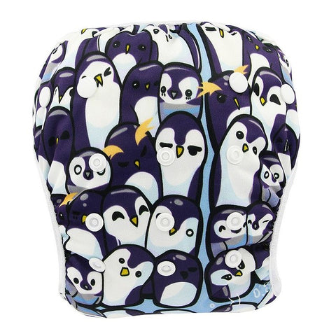 Ohbabyka Baby Swim Diaper Waterproof Adjustable Cloth Diapers Pool Pant Swimming Diaper Cover Reusable Washable Baby Nappies