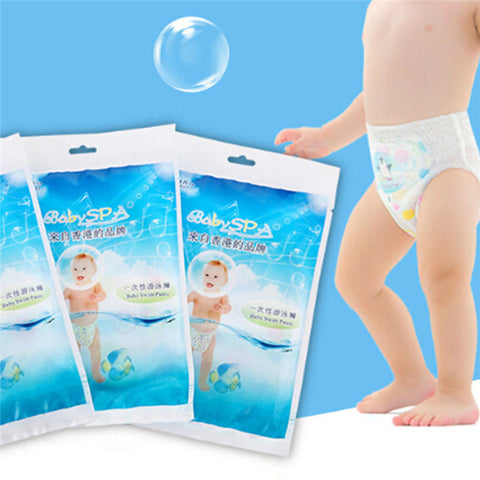 Hot Sale New 2018 Individually packaged baby disposable swim trunks baby waterproof diapers Infant swimming diapers