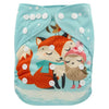 Washable Diapers Couches Lavables  2016 Baby Diaper Cover Wrap Cartoon Print Baby Nappy Changing Reusable Baby Cloth Diapers