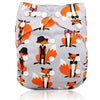 Ohbabyka Baby Diapers Reusable Nappies Changing Christmas Unicorn Print Newborn Cloth Diaper Washable Pocket Diaper Cover