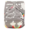 Ohbabyka Baby Diapers Reusable Nappies Changing Christmas Unicorn Print Newborn Cloth Diaper Washable Pocket Diaper Cover