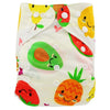 Ohbabyka Baby Diapers Reusable Nappies Changing Christmas Unicorn Print Newborn Cloth Diaper Washable Pocket Diaper Cover