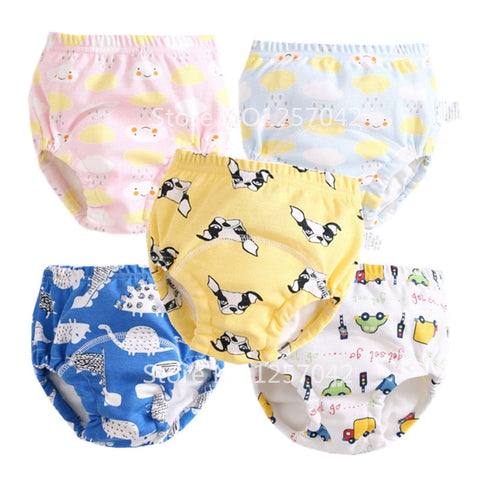 Thick Baby Cotton Training Pants Panties Waterproof Cloth Diapers Reusable Toolder Nappies Diaper Baby Underwear Washable Winter