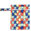 Printed Pocket Wet Bag Waterproof Reusable Nappy Bags PUL Travel Baby Nappy Mini Size Wet Dry Bags Wetbags 25x20cm Wholesale