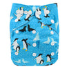 Washable Diapers Couches Lavables  2016 Baby Diaper Cover Wrap Cartoon Print Baby Nappy Changing Reusable Baby Cloth Diapers