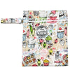 Printed Pocket Wet Bag Waterproof Reusable Nappy Bags PUL Travel Baby Nappy Mini Size Wet Dry Bags Wetbags 25x20cm Wholesale