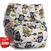 Littles&Bloomz Baby Washable Reusable Real Cloth Pocket Nappy Diaper Cover Wrap suits Birth to Potty One Size Nappy Inserts