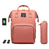Lequeen USB Diaper Bags Large Nappy Bag Upgrade Fashion Travel Backpack Waterproof Maternity Bag Mummy Bags with 2 pcs Hook
