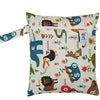 Printed Pocket Wet Bag Waterproof Reusable Nappy Bags PUL Travel Baby Nappy Mini Size Wet Dry Bags Wetbags 25x20cm Wholesale