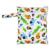 Printed Pocket Wet Bag Waterproof Reusable Nappy Bags PUL Travel Baby Nappy Mini Size Wet Dry Bags Wetbags 25x20cm Wholesale