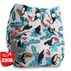 Littles&Bloomz Baby Washable Reusable Real Cloth Pocket Nappy Diaper Cover Wrap suits Birth to Potty One Size Nappy Inserts